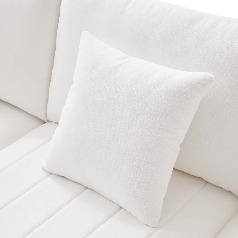 89 Polyester Modular Sectional Sofa with Deep Seat & Ottoman