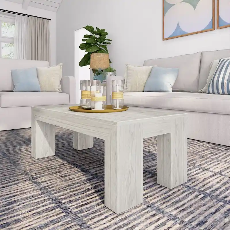 Plank and Beam Modern Rectangular Coffee Table - 40