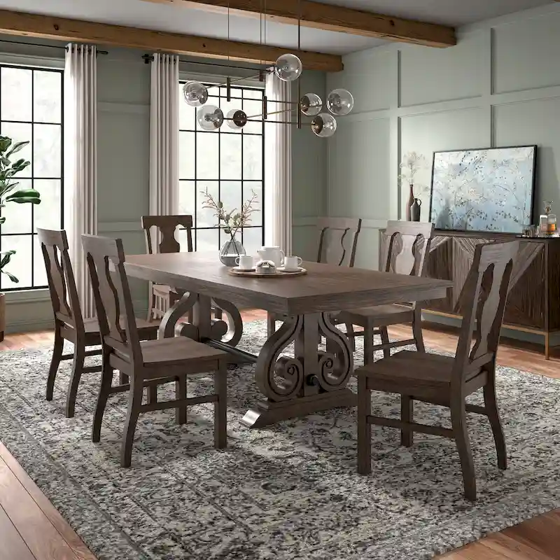 Vikos Wood Extendable Dining Set