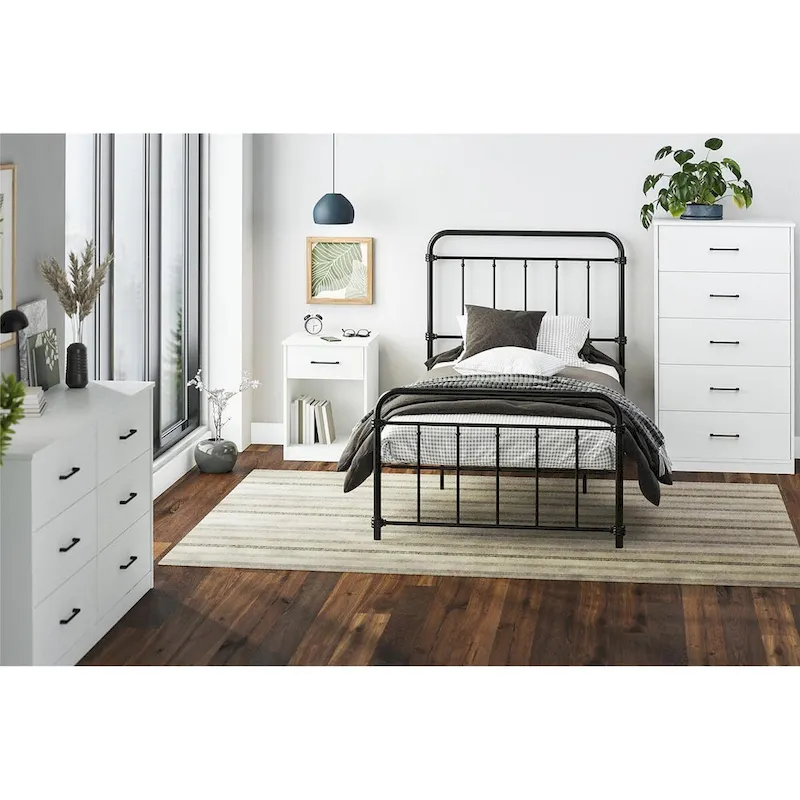Ameriwood Home BrEZ Build Pearce Tall 5 Drawer Dresser