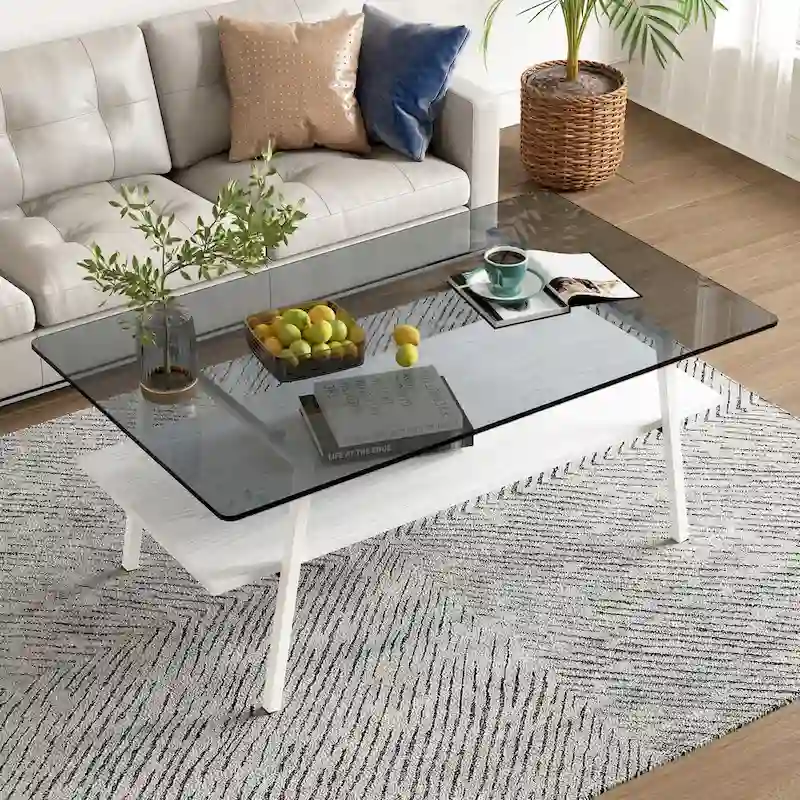 38.58  Rectangle Coffee Table with Modern Design