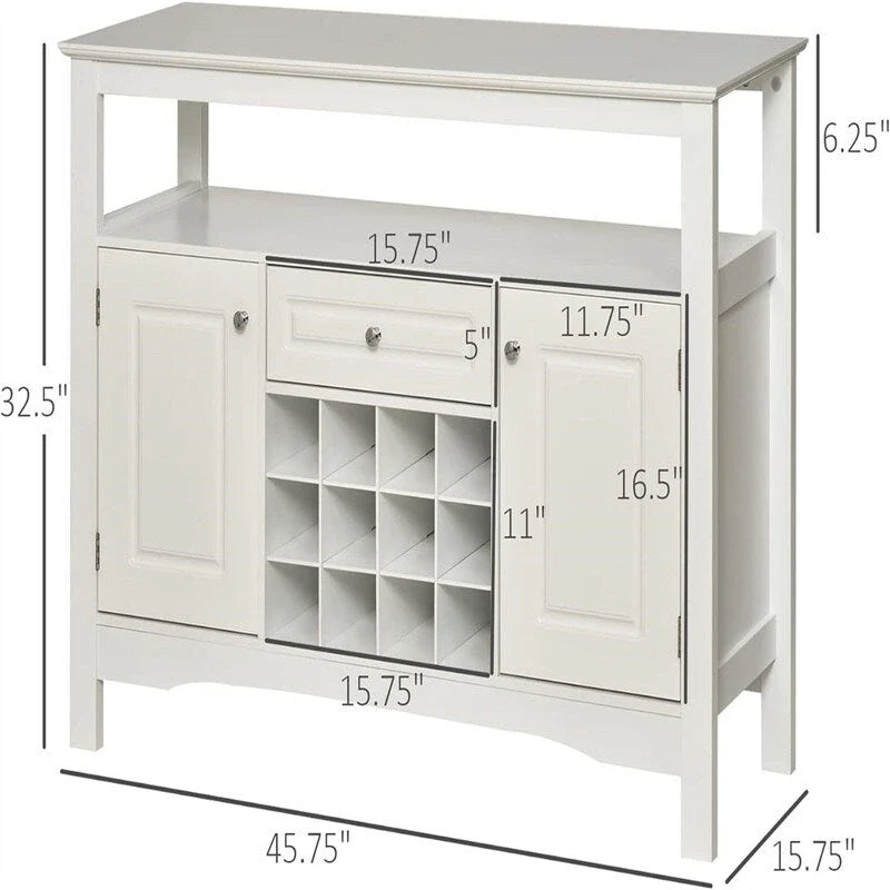 Coffee Bar Cabinet - 15.75 D x 45.75 W x 32.5 H