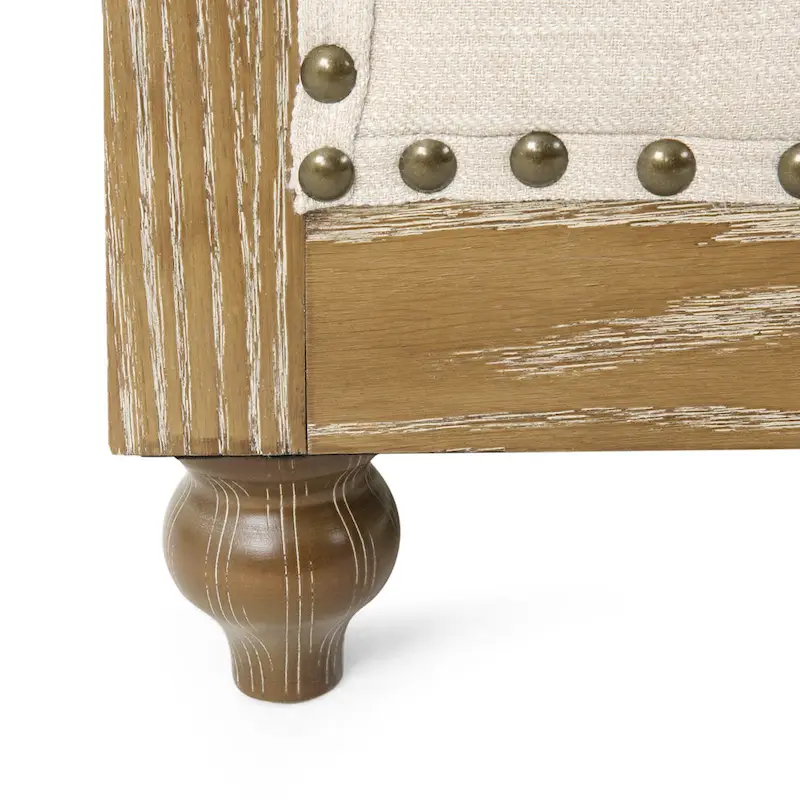 Button Tufted Club Chair with Nailhead Trim