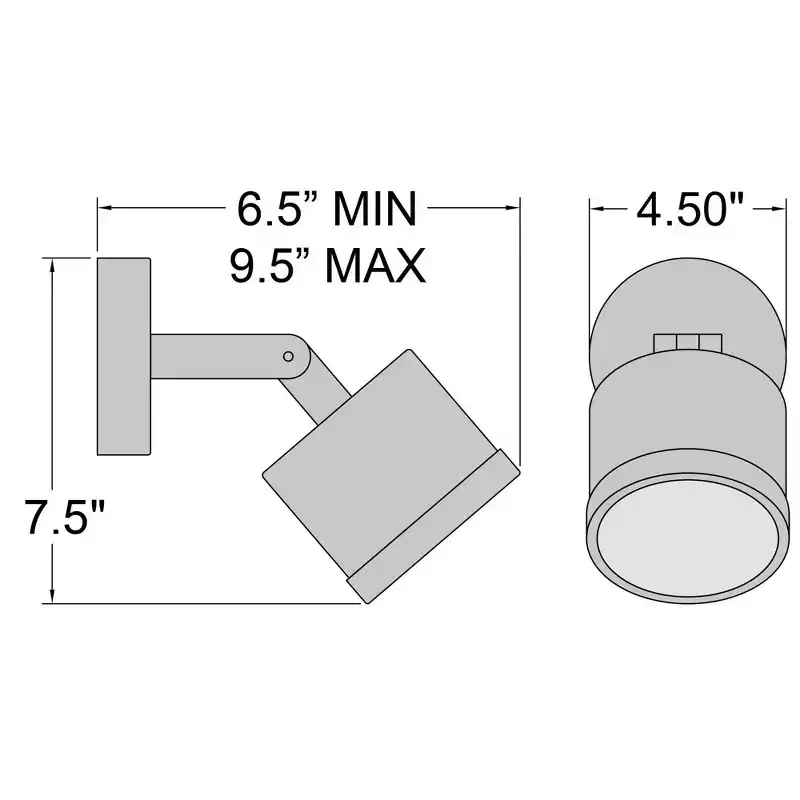 Access Lighting Zone 1 - Light Wall Light in Bronze