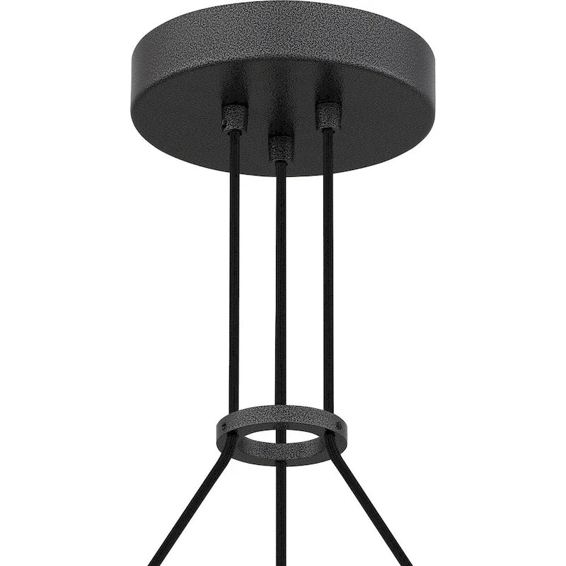 Drury Integrated LED Pewter Cast Iron Pendant Light