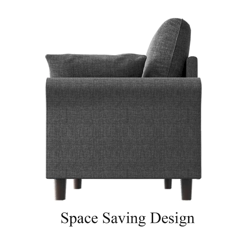 Polyester 3-Seat and 2-Seat Sofa with Cushions
