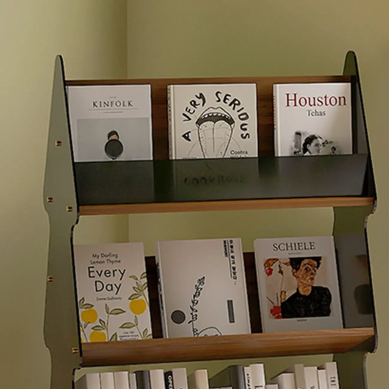 Wood Tree-shaped Vertical Open Back Display Bookcase