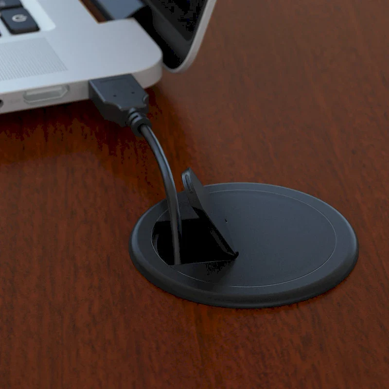 72W L Shaped Desk with Mobile File Cabinet - Mocha Cherry