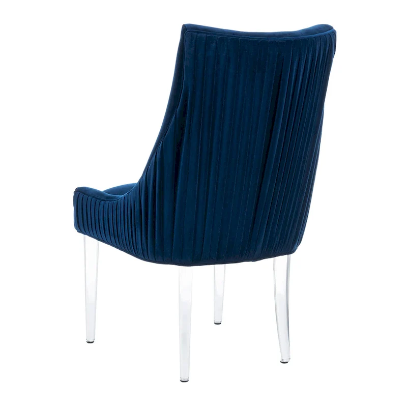 Acrylic Leg Dining Chair - 22W x 28D x 38H Modern Glamour Style