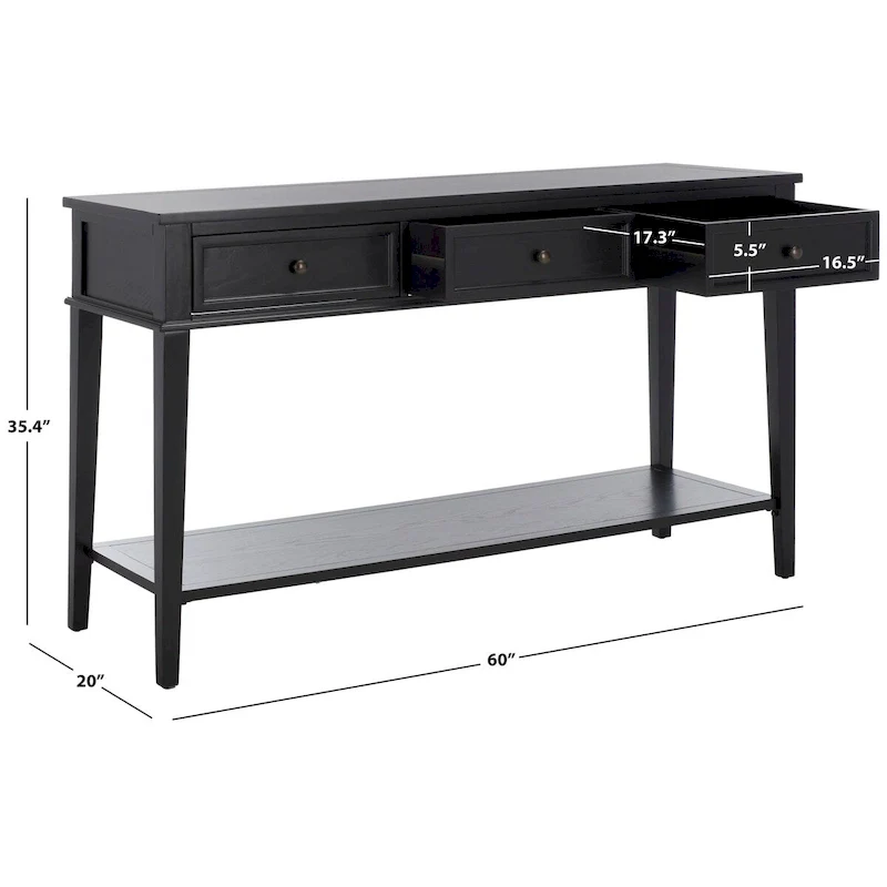 SAFAVIEH Thea Sepia Console - 60 x 20 x 35.4 - 60Wx20Dx35H