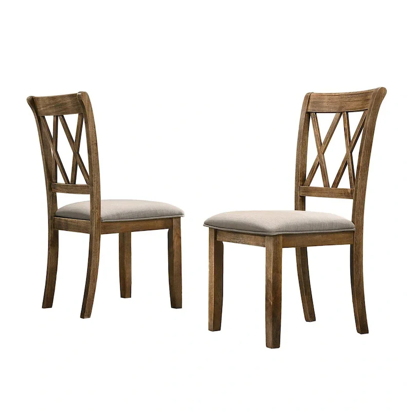 Fabric Upholstered Dining Chair Set of 2
