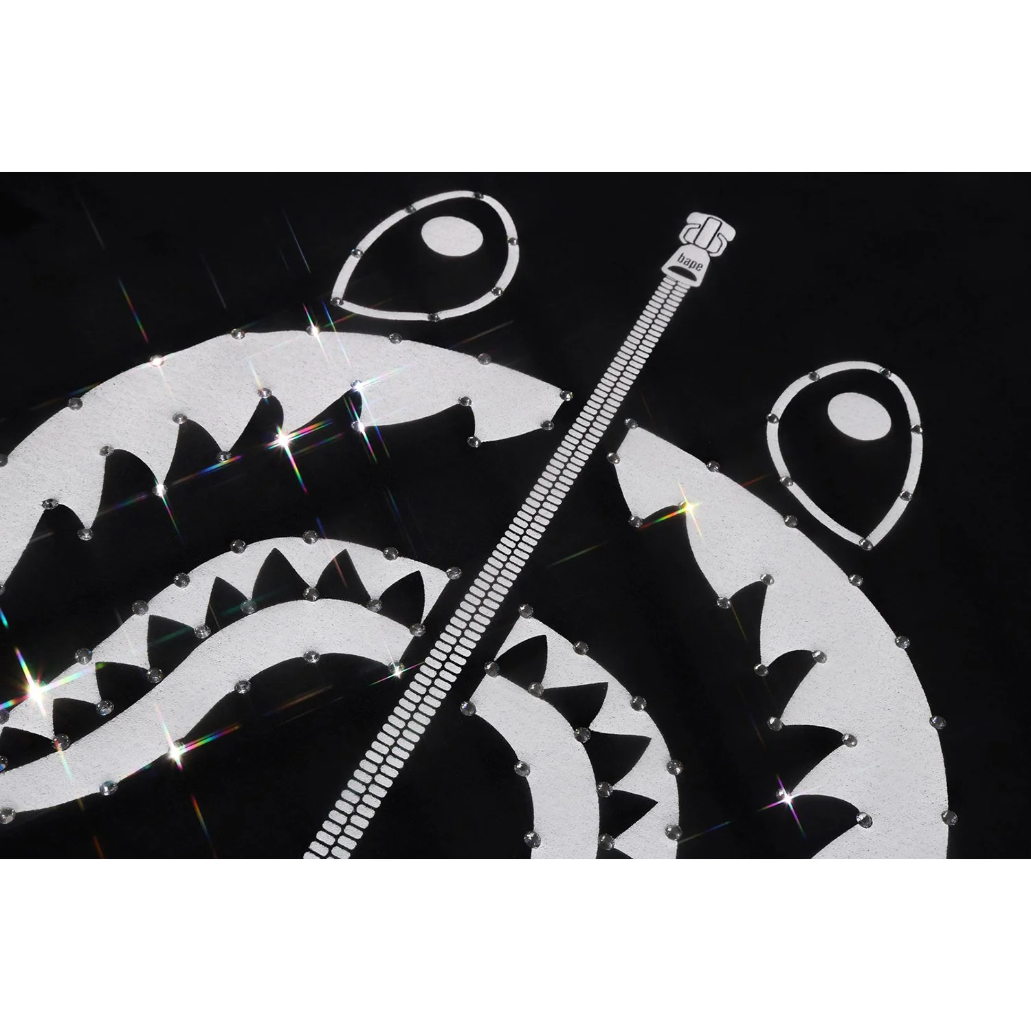 CRYSTAL STONE SHARK TEE LADIES