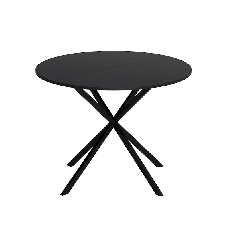 42.13 Modern Cross Leg Round Dining Table