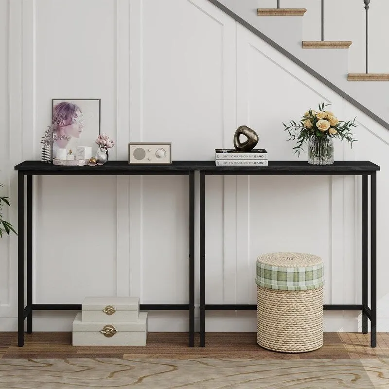 Narrow Console Table – Slim Entryway Table for Hallway, Bedroom, Living Room or Foyer