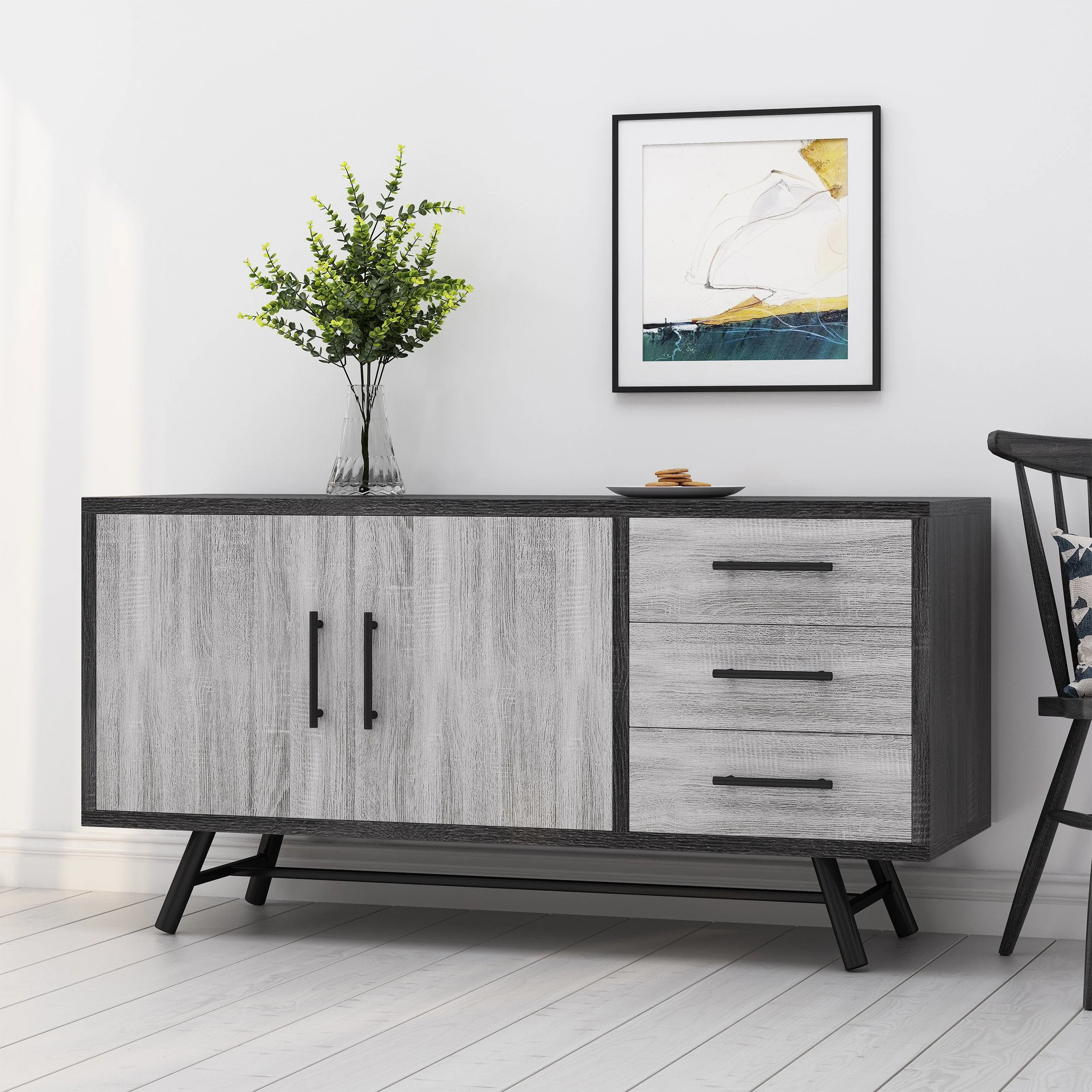 Modern Industrial 2 Door Sideboard - NH848313