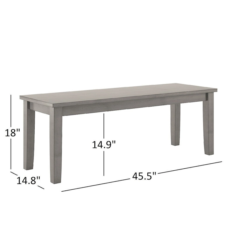 Wilmington II 60-Inch Rectangular Antique Grey Dining Set by iNSPIRE Q Classic