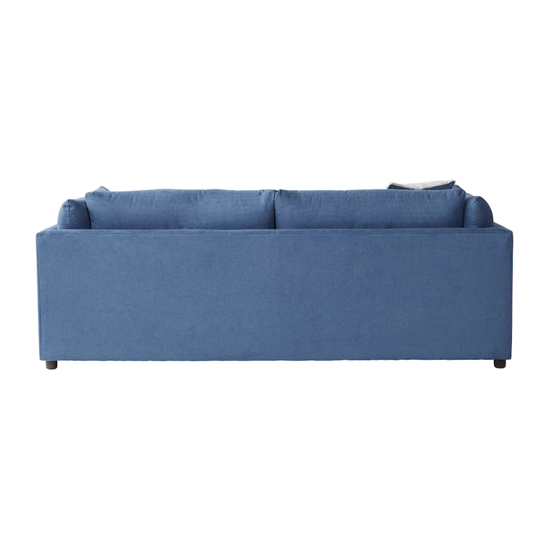 Roundhill Furniture Enda Pillow Back Fabric 3-Piece Sofa and Cuddler Chair Set