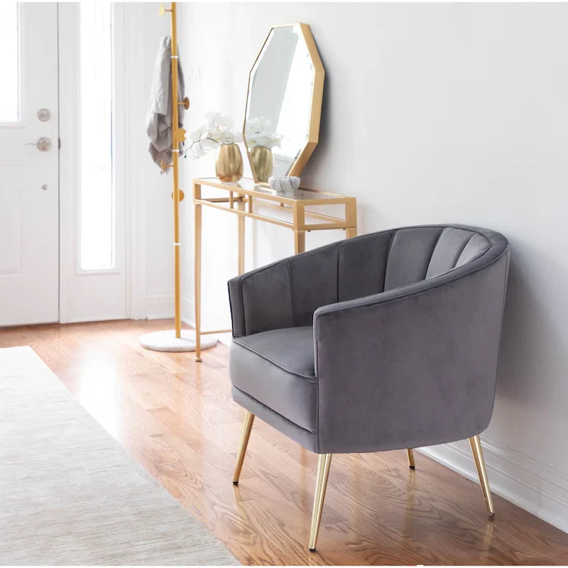 Modern Velvet Accent Chair