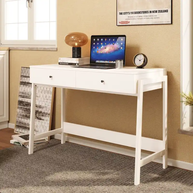 VredHom 2-drawer Computer Office Study Writing Desk