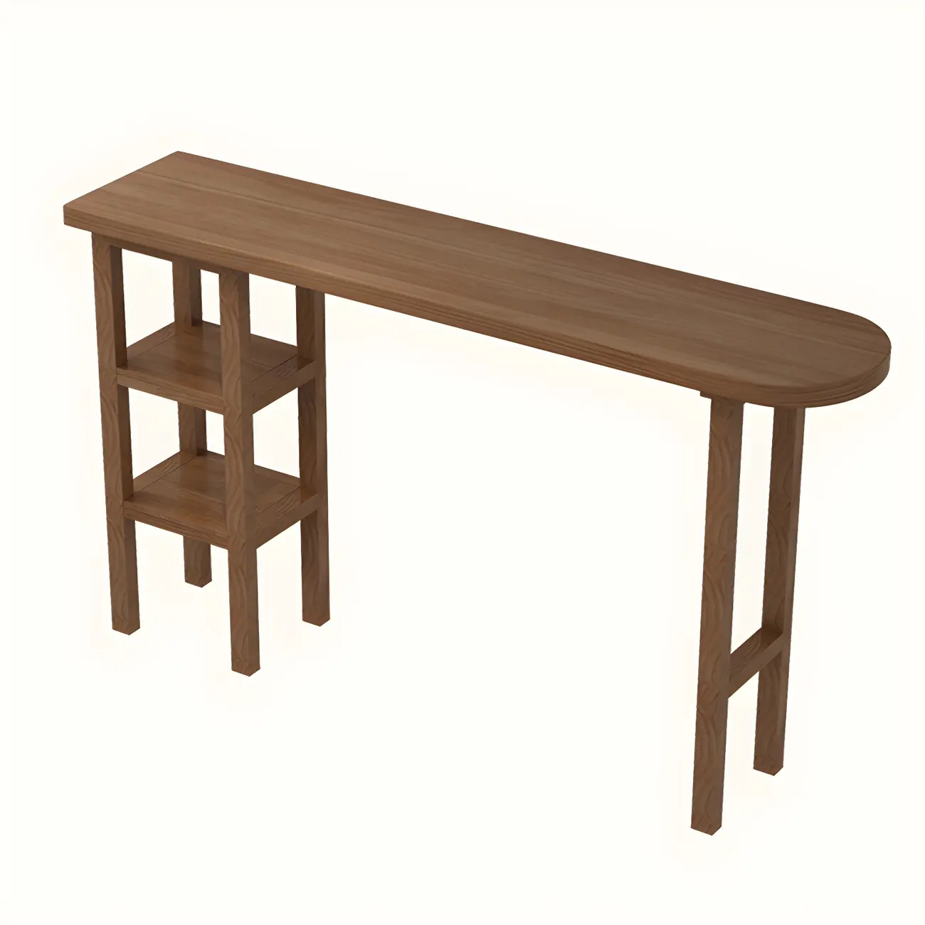 Modern Brown Wood Storage Bar Tables for Dining Room