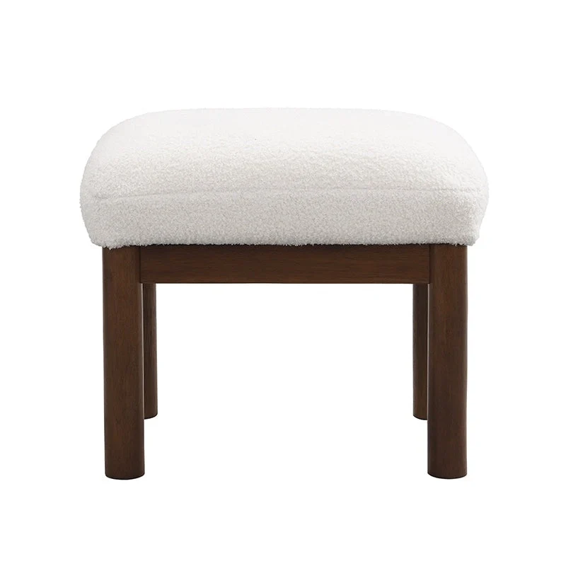 Mid-Century Accent Chair with Ottoman