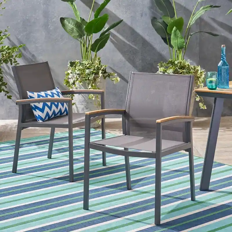 Luton Outdoor Dining Chair (Set of 2) by Christopher Knight Home