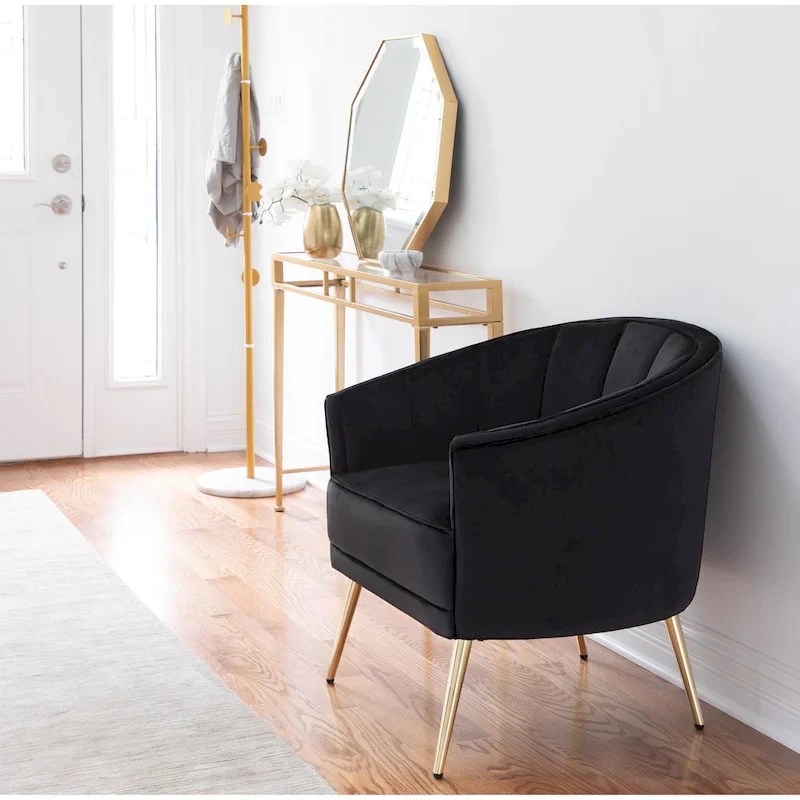 Modern Velvet Accent Chair