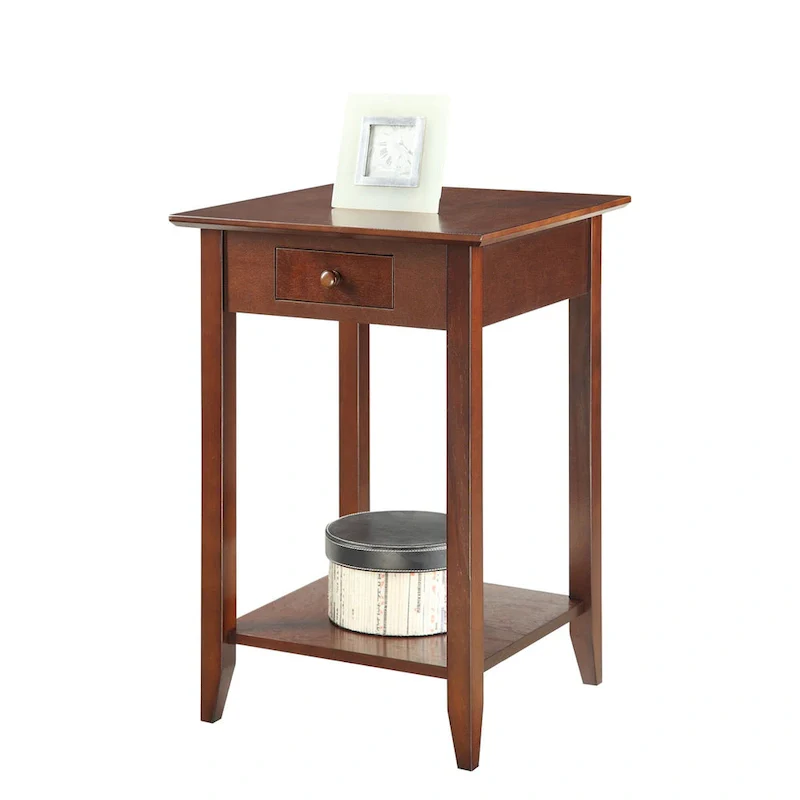 American Heritage 1 Drawer End Table with Shelf