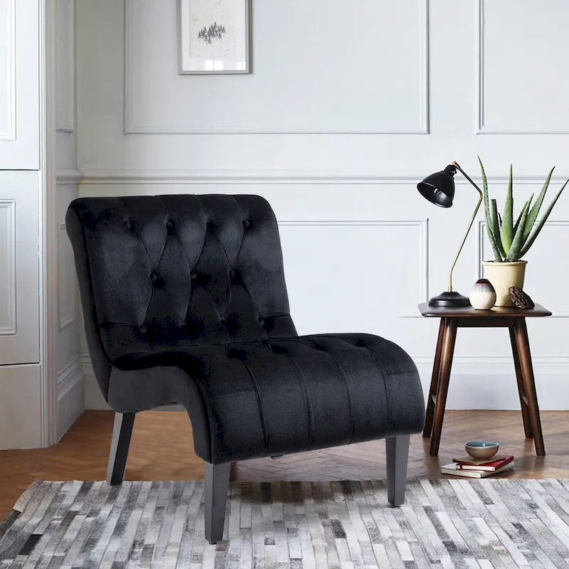 AVAWING Armless Accent Upholstered Lounge Chair