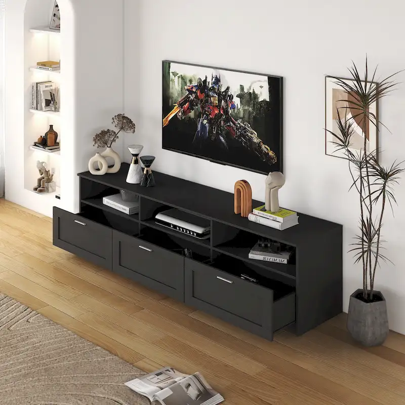 70.87 TV Stand with 3 Storage Spaces & 3 Drawers