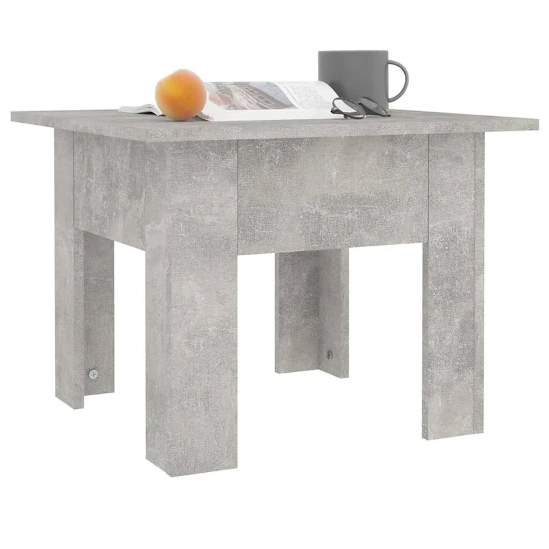Sonoma Oak / Gray / White / Concrete Gray / Black Square Coffee Table – Modern Style, Living Room Use