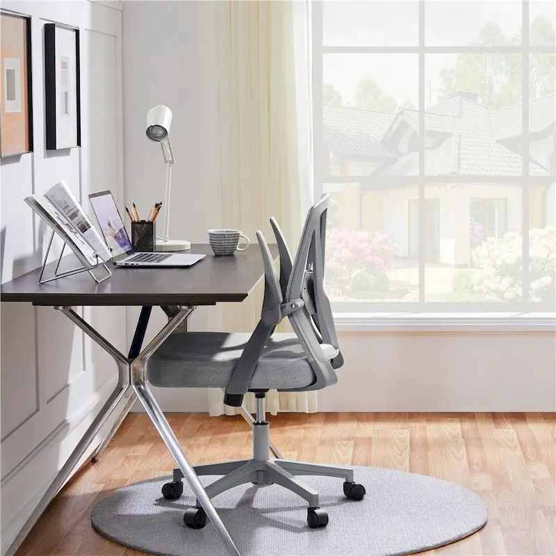 Mesh Office Chair with Flip-up Armrests