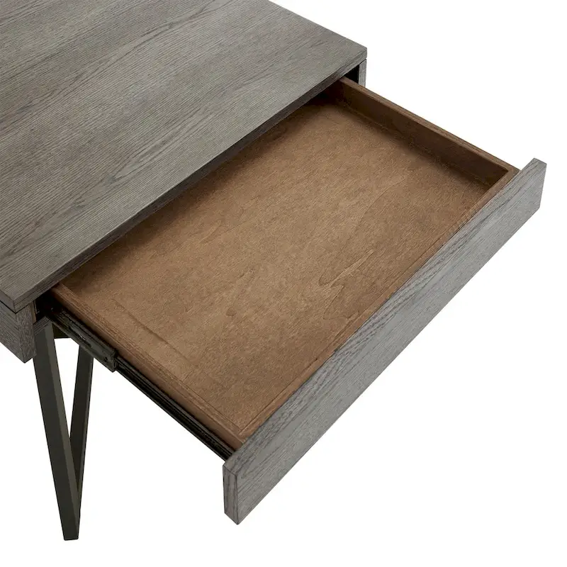 Eldersley Wood Finish End Table with One Drawer by iNSPIRE Q Modern