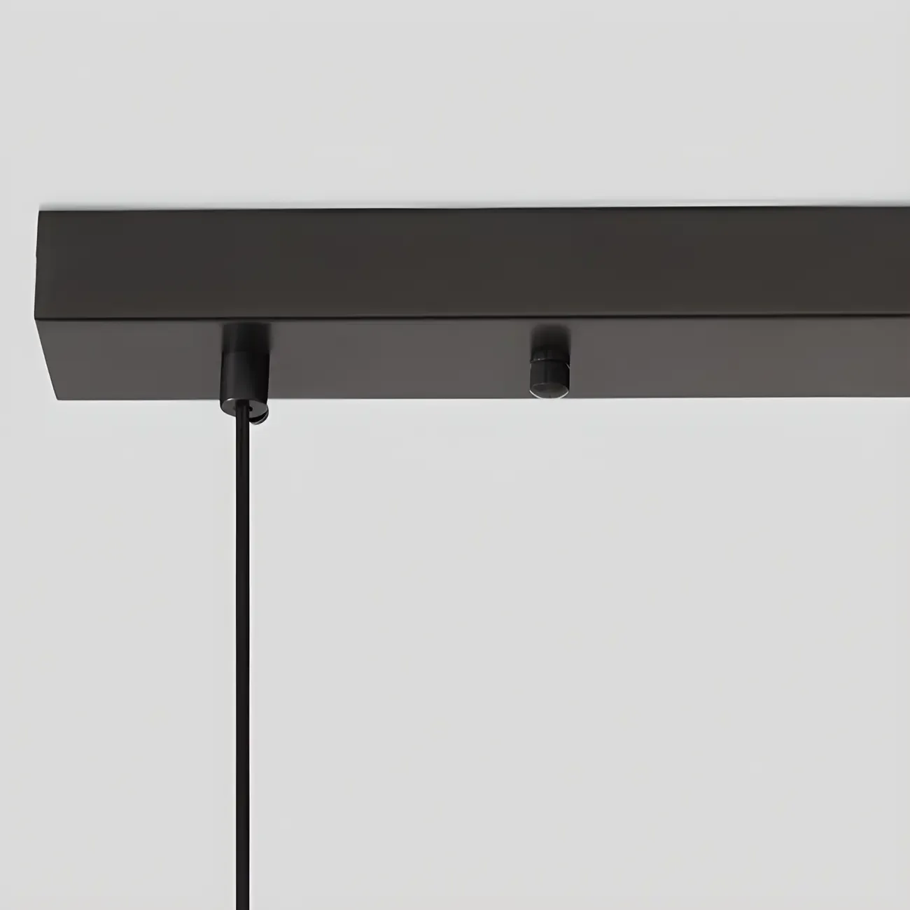 Modern Black Cone Glass 3-Light Island Light