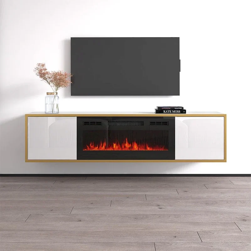 Electric Fireplace TV Stand for TVs up to 75 Inches