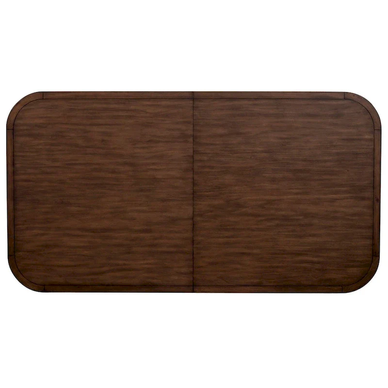 Donham Two Tone Wood Dining Table, Brown and White