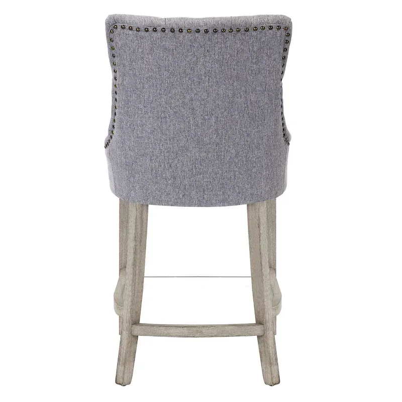 Carter 24 Upholstered Button Tufted Counter Bar Stool