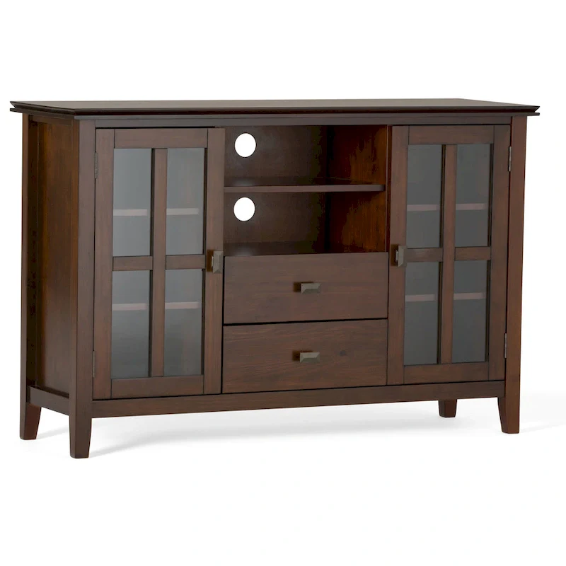 WYNDENHALL Stratford 53-inch Solid Wood TV Media Stand - 53 inch wide