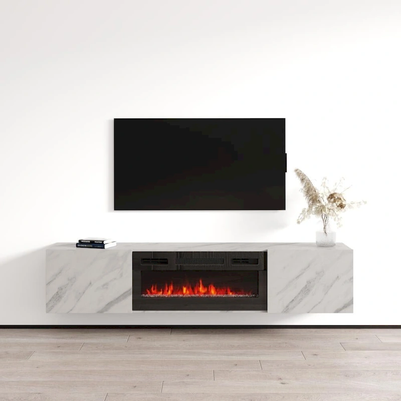 Baja BL-EF Floating Fireplace TV Stand