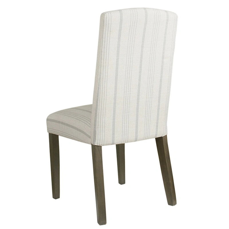 HomePop Classic Parsons Dining Chair - Dove Grey Stripe (Set of 2)