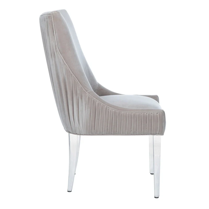 Acrylic Leg Dining Chair - 22W x 28D x 38H Modern Glamour Style