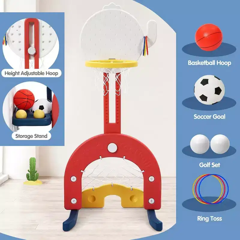 7 in 1 Toddler Slide and Swing Set