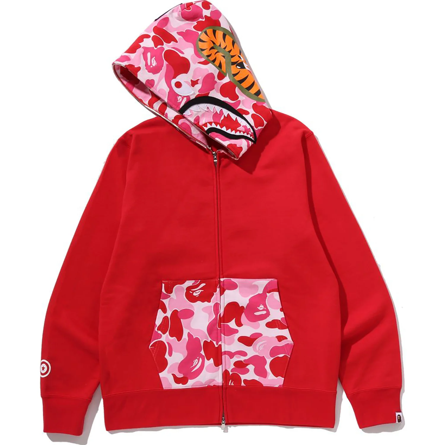 ABC CAMO SHARK FULL ZIP HOODIE MENS