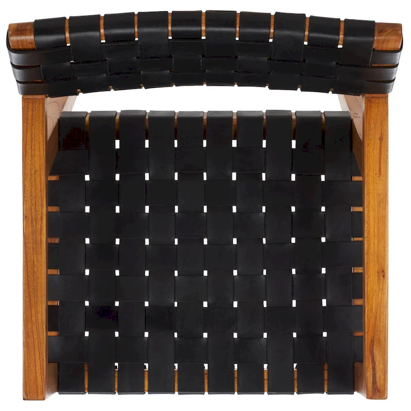 SAFAVIEH Gerda Woven Leather Dining Room Chair - 22.1