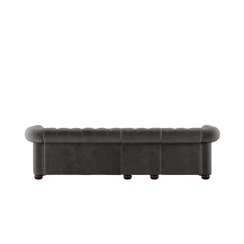 Knightsbridge Grey Extra Long Chesterfield Sofa by iNSPIRE Q Artisan
