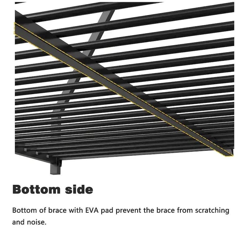 Black Metal Full over Full Bunk Bed