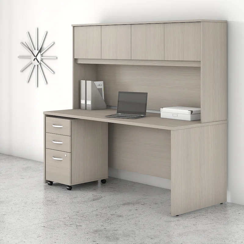Studio C 72W Desk with Hutch and Drawers by Bush Business Furniture