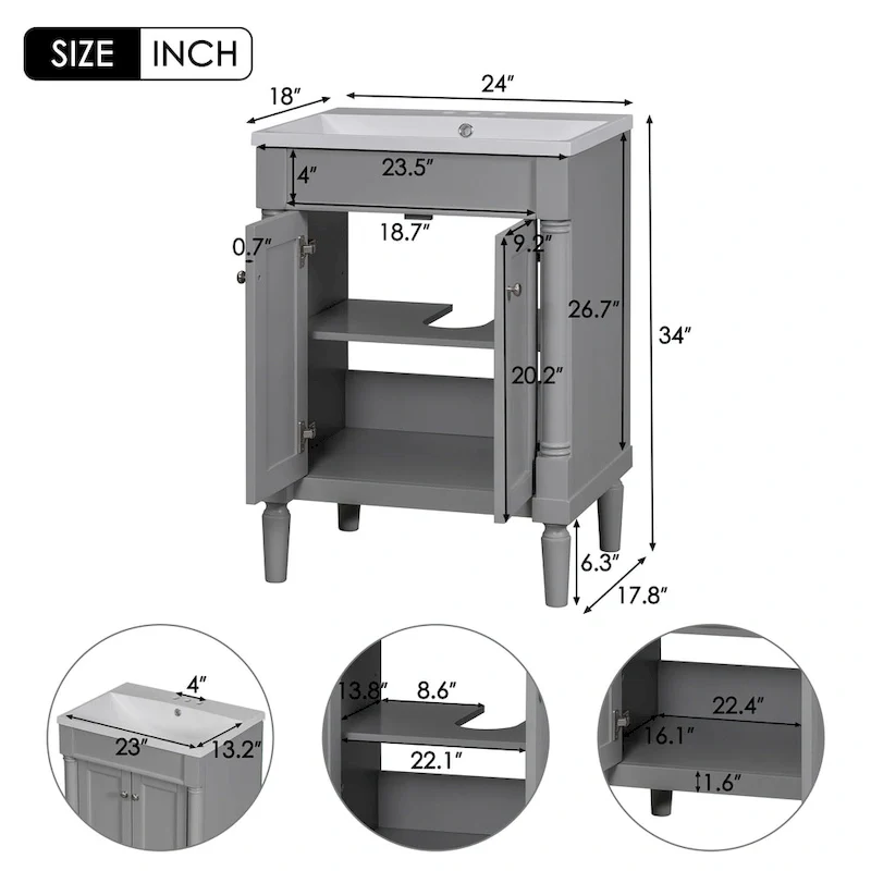 Single Sink Bathroom Vanity