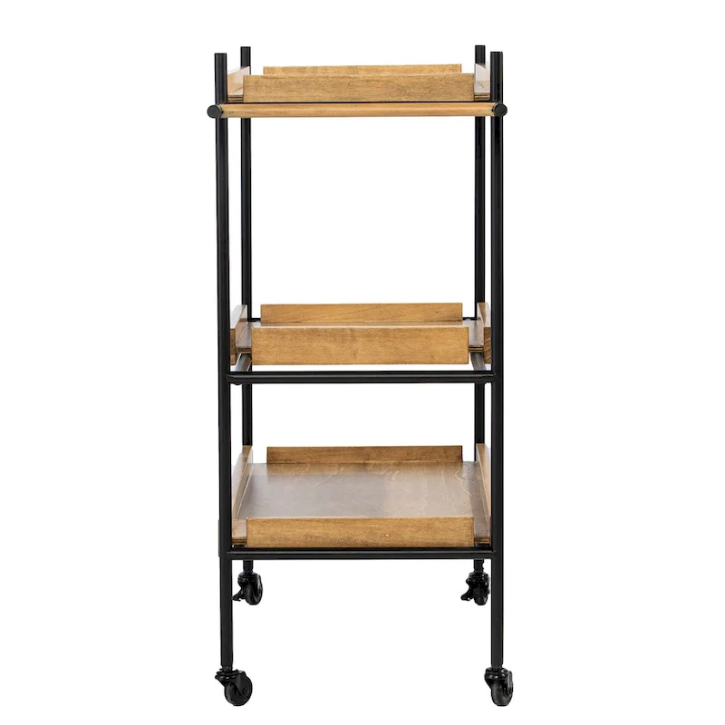 SEI Furniture Livingston Rolling Bar Cart