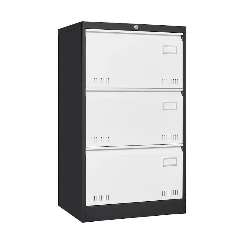 Metal Lateral 3 Drawer File Cabinet with Lock